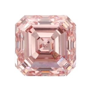 Diamante de laboratorio rosa talla Esmeralda/Asscher (Square Emerald Cut)
