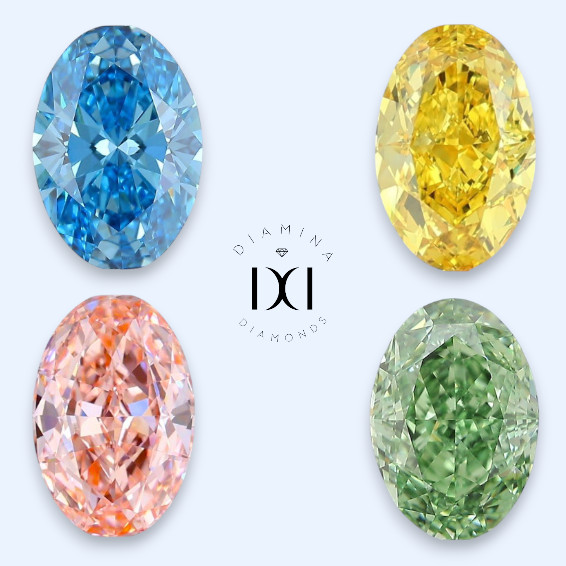 diamantes de color oval