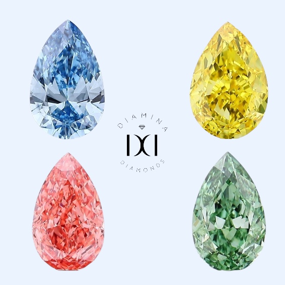 diamantes de color pera