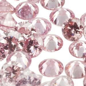 Pequeños brillantes de laboratorio rosas
