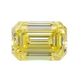 Diamantes de laboratorio amarillo talla esmeralda