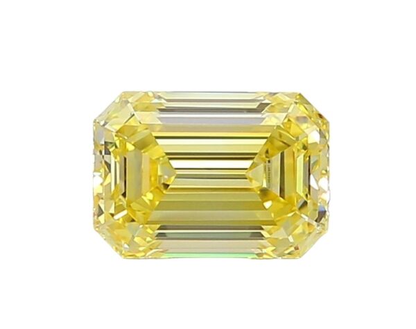 Diamantes de laboratorio amarillo talla esmeralda