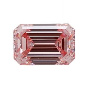 Diamantes de laboratorio rosa talla esmeralda